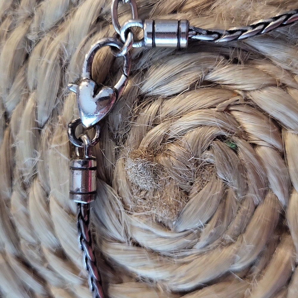 Brighton Silver Anklet with Alligator Charm - Picture 5 of 5